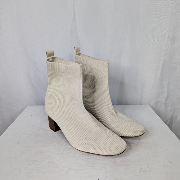 Joie J Neely Block Heel Knit Sock Ankle Booties Boots - Picture 1 of 7